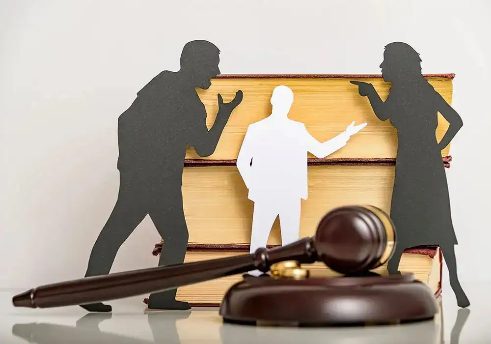 image of couple arguing through divorce Manchester